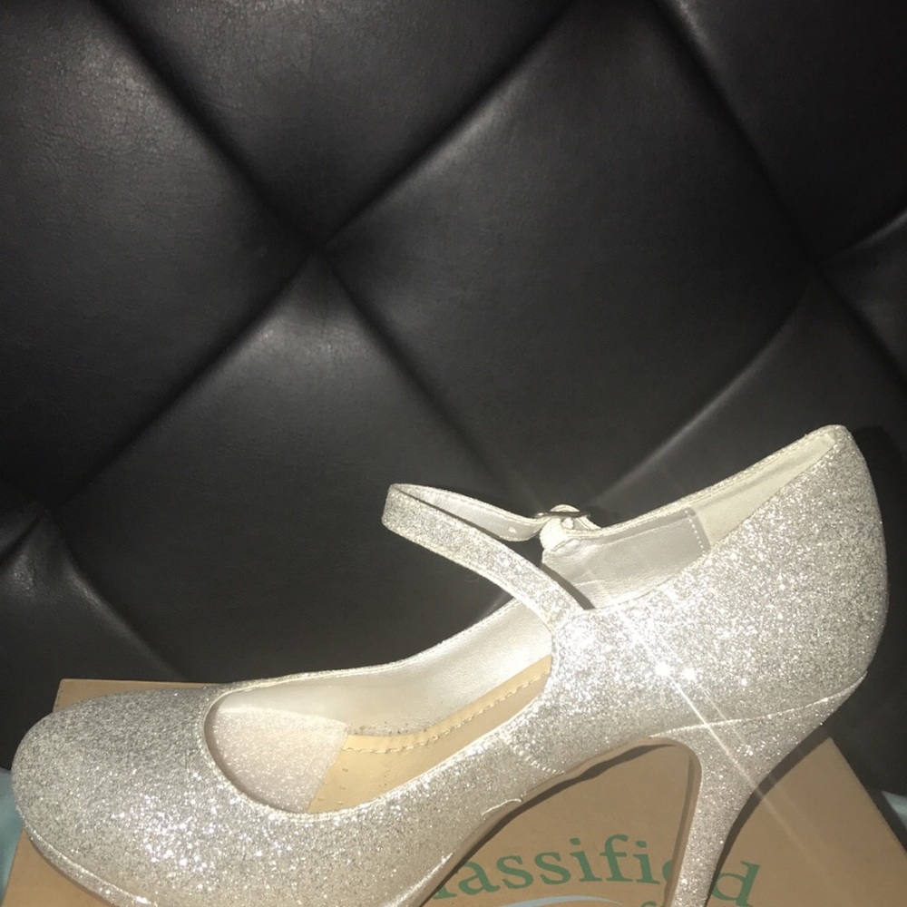 Silver Sparkly Heels